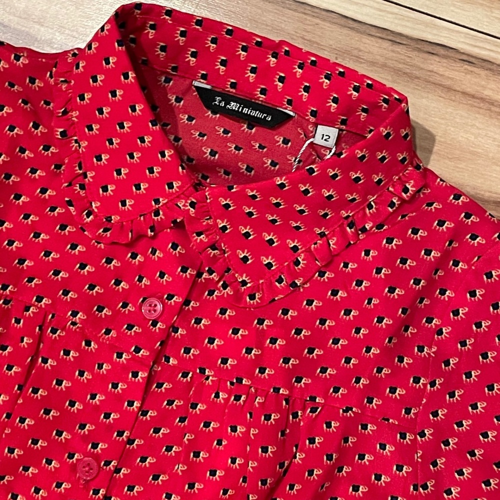 🐘La Miniatura Boho Elephant Print Top